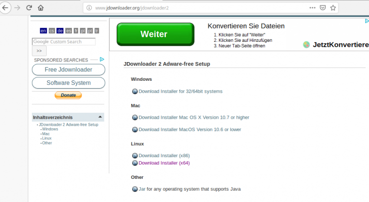 jdownloader for linux