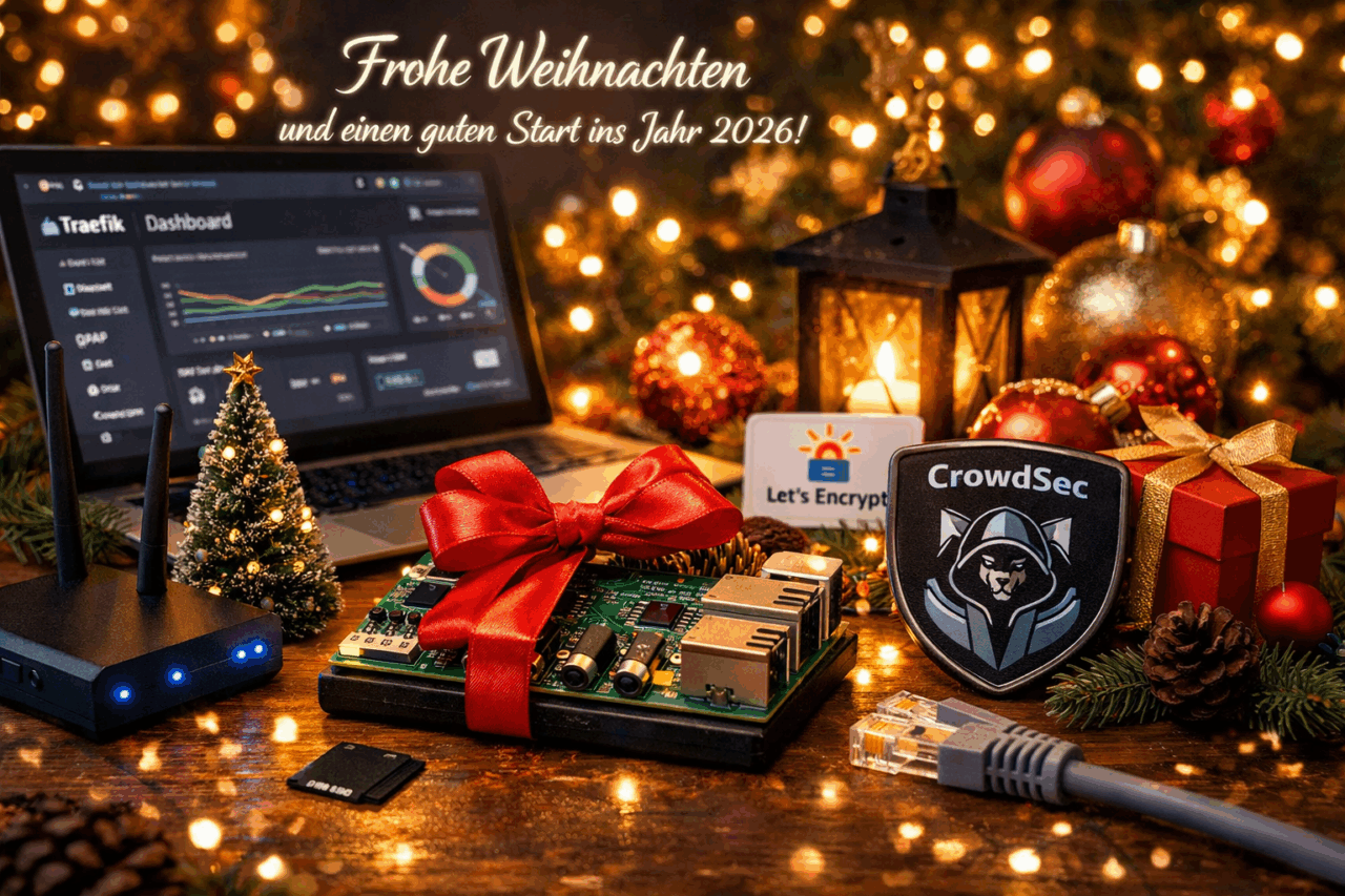 Durch ChatGPT generiertes Weihnachtsbild zum Thema